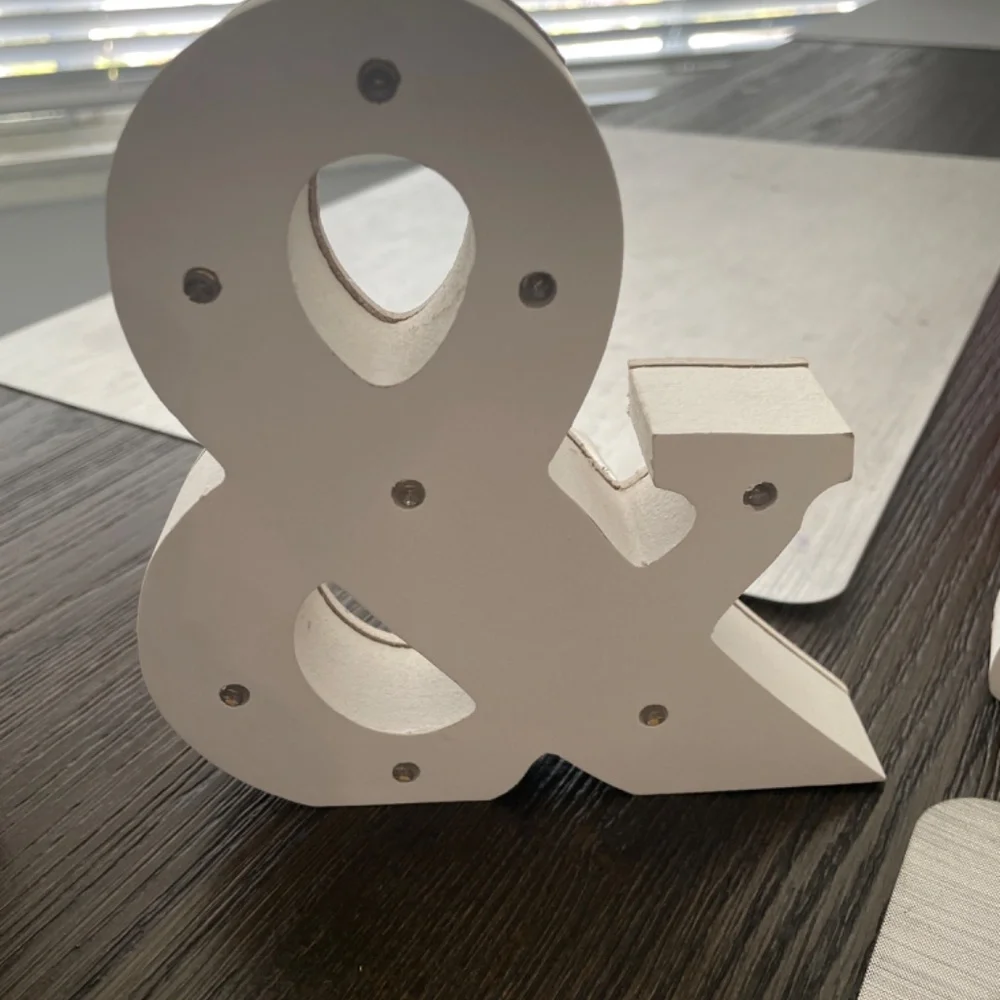 Marquee letters Mr & Mrs